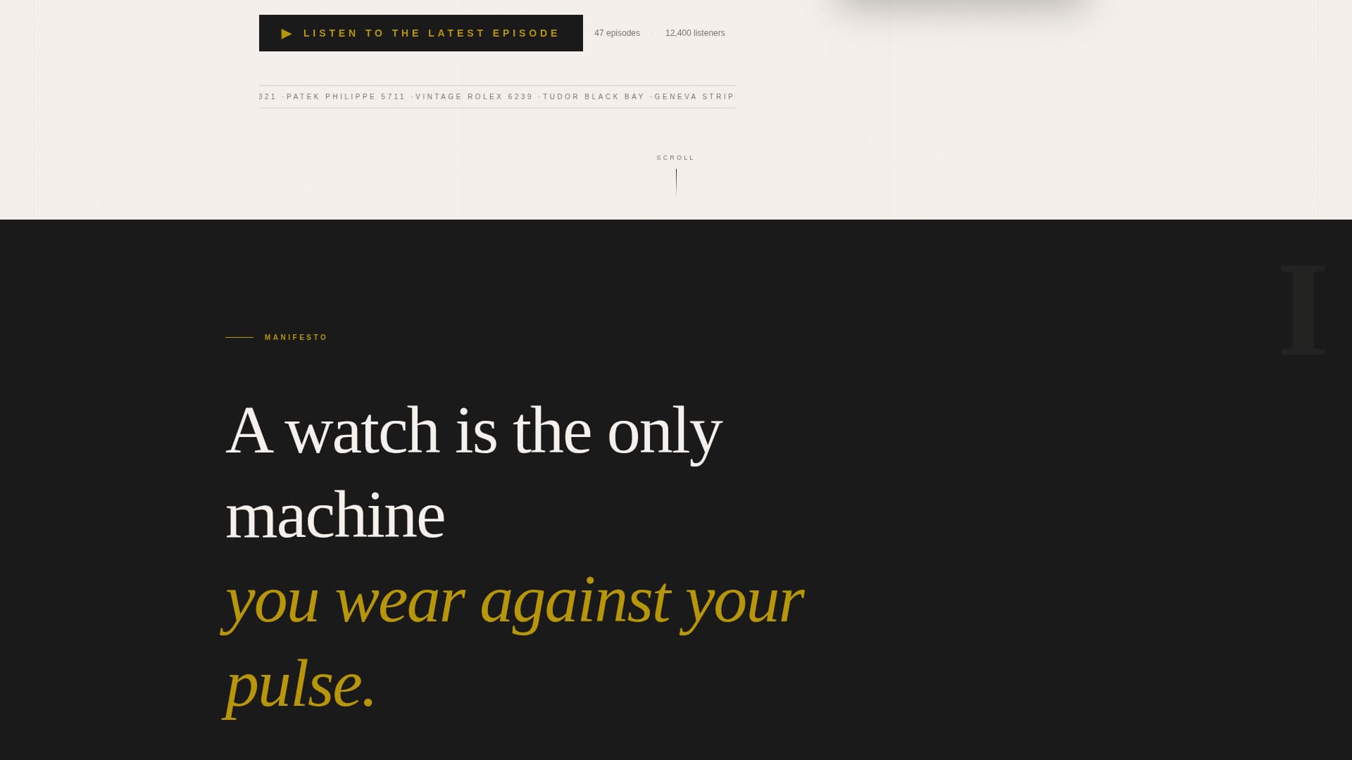 Caliber - Authoritative Horology Landing Page Template
