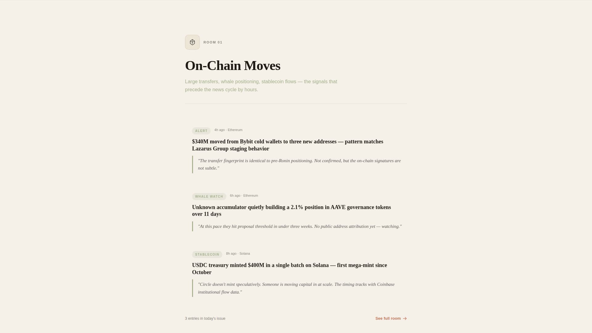 Signal - Curated Web3 Landing Page Template