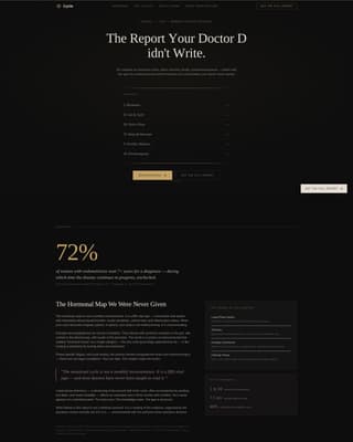 Cycle - Authoritative Women's Health Landing Page Template