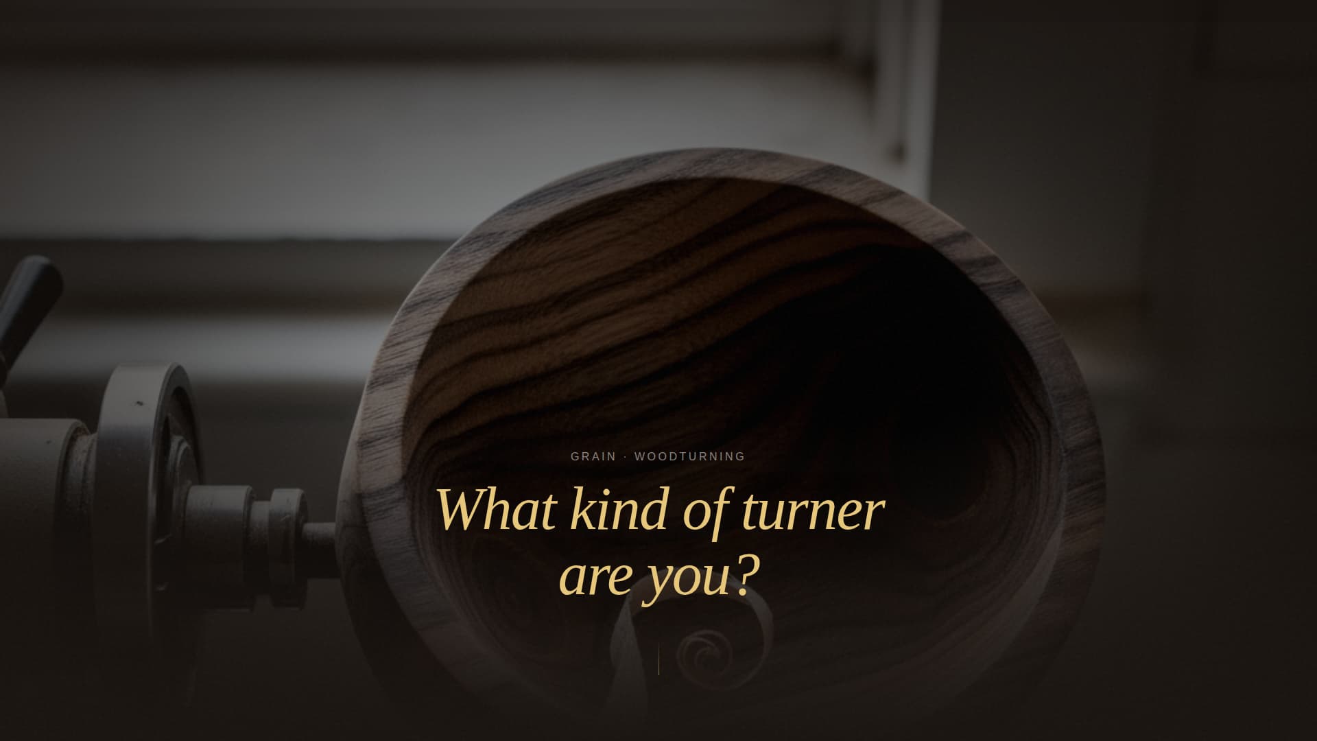 Grain - Cinematic Woodturning Landing Page Template