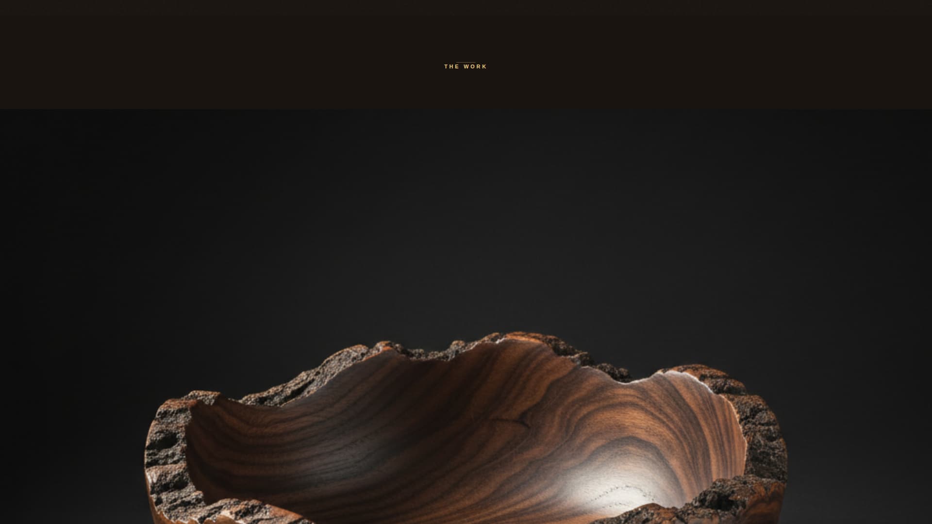 Grain - Cinematic Woodturning Landing Page Template