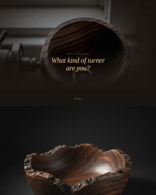 Grain - Cinematic Woodturning Landing Page Template