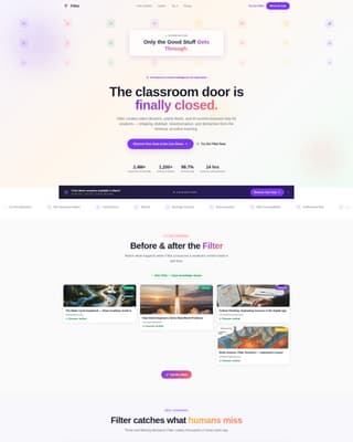 Kids Online Safety & Tech Education Website Template