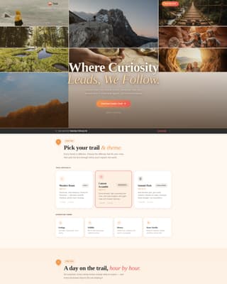 Trek - Adventurous Family Travel Landing Page Template