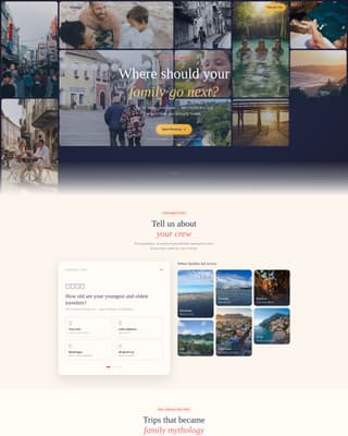 Voyage - Heartwarming Family Travel Landing Page Template