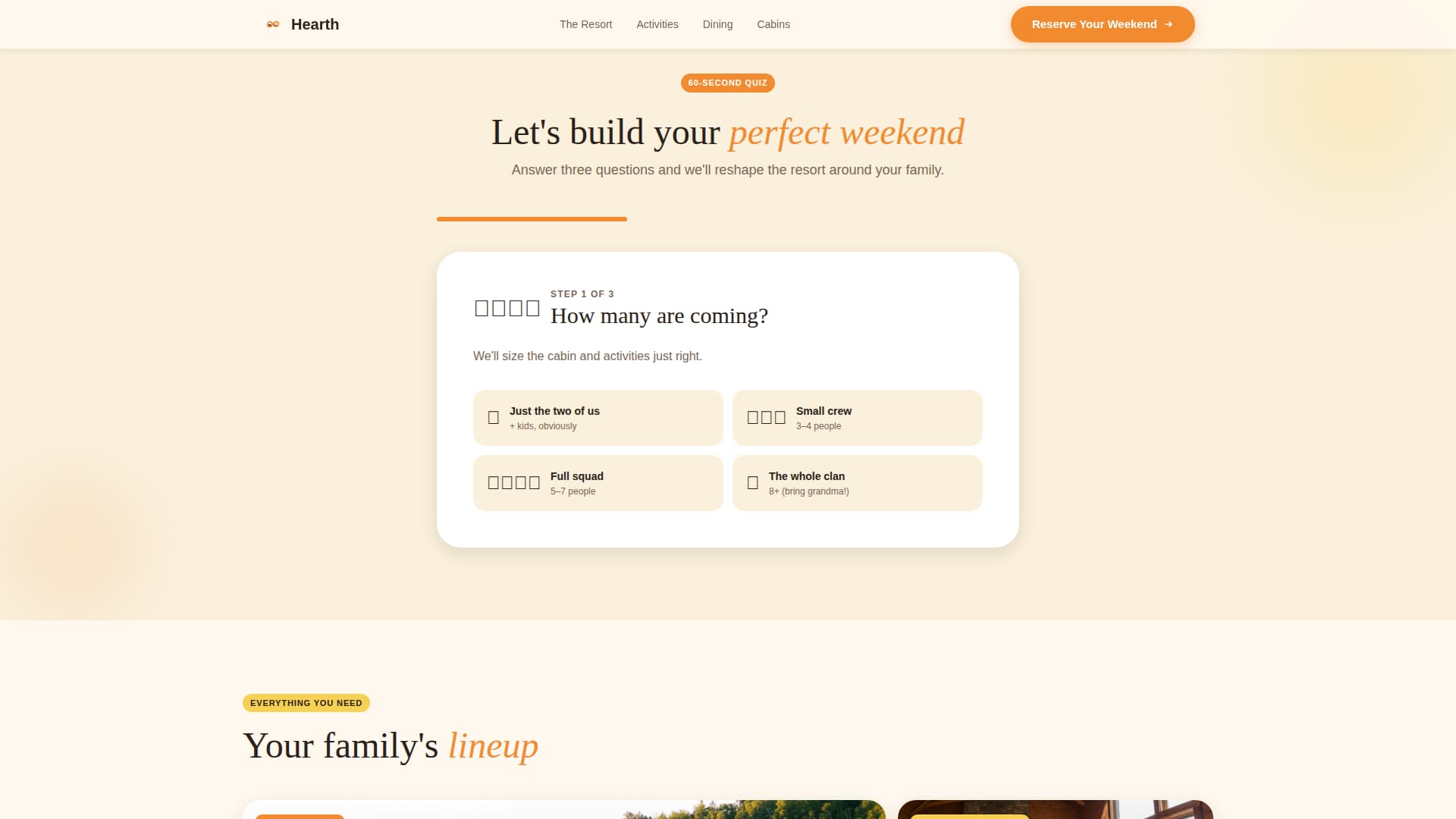 Family Travel & Experience Specialist Booking Website Template