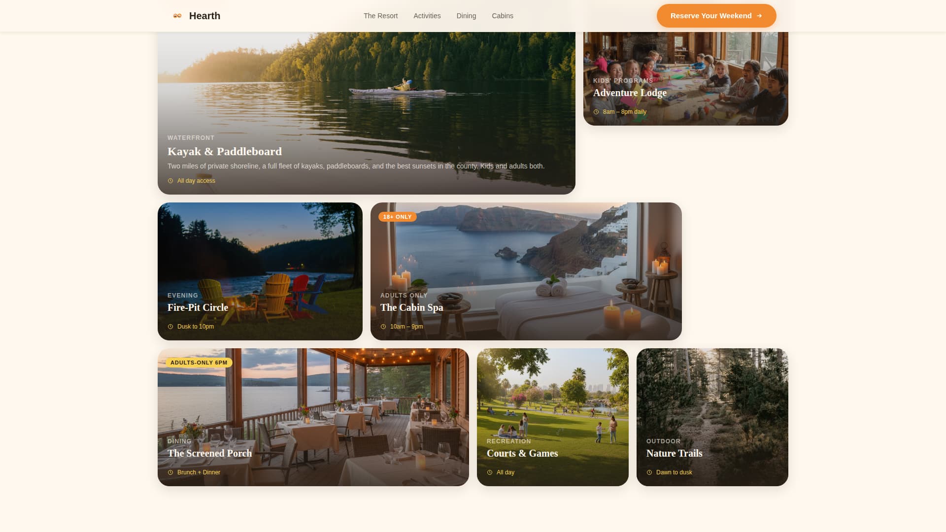 Family Travel & Experience Specialist Booking Website Template