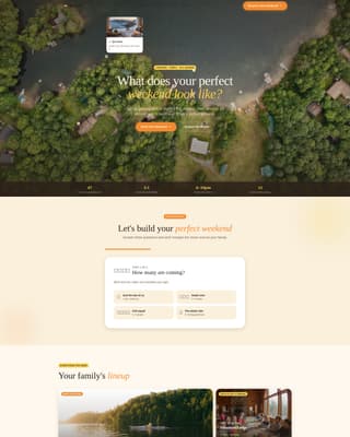 Family Travel & Experience Specialist Booking Website Template