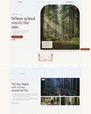 Canopy - Enchanting Forest Preschool Landing Page Template