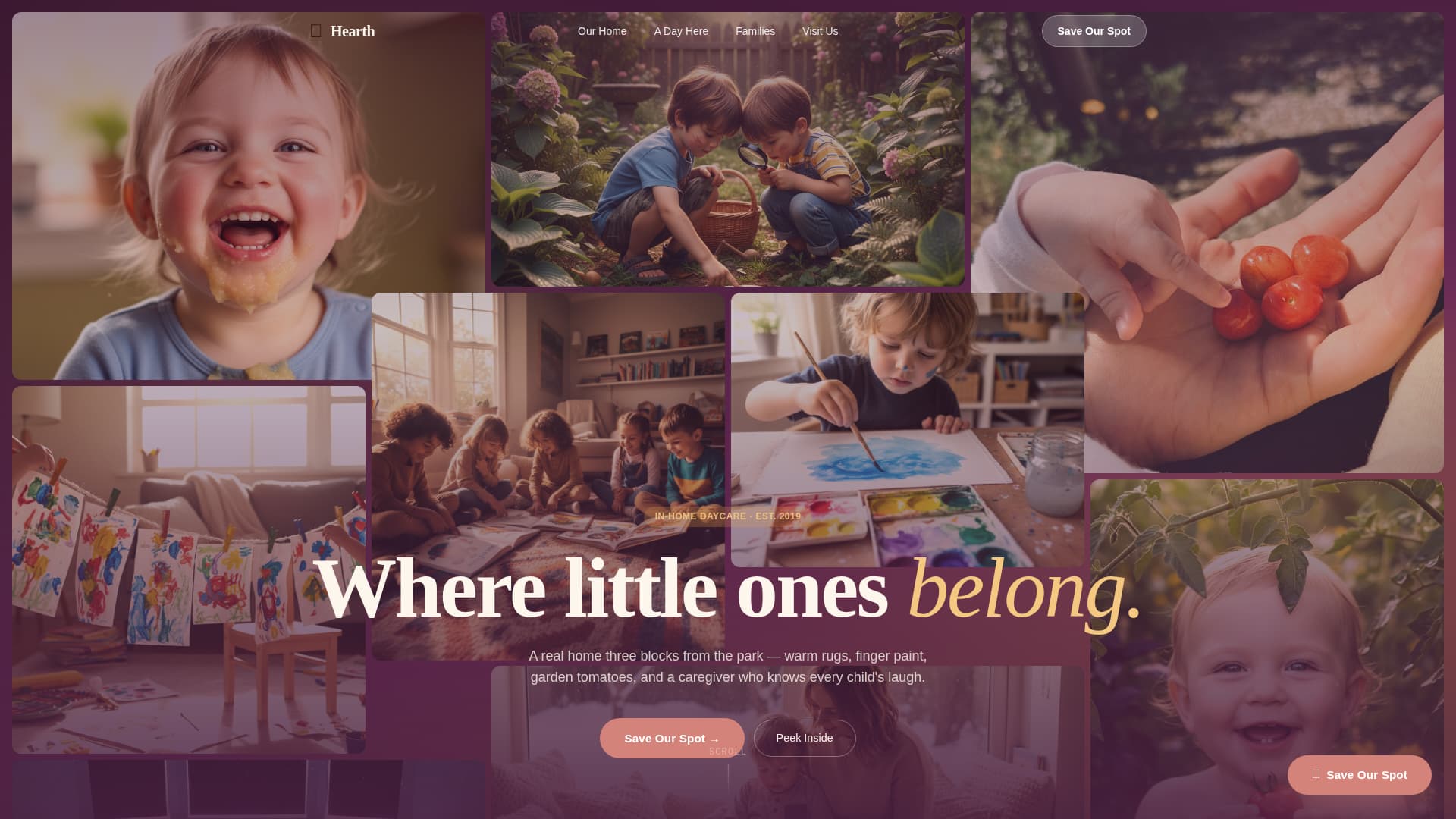 Daycare & Childcare Specialist Professional Website Template