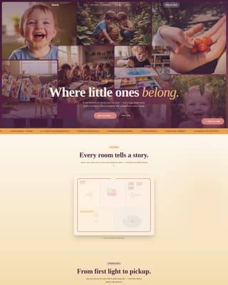 Daycare & Childcare Specialist Professional Website Template