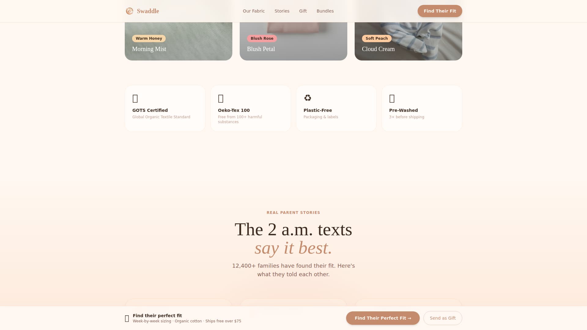 Infant (0-1) Products & Reviews Website Template