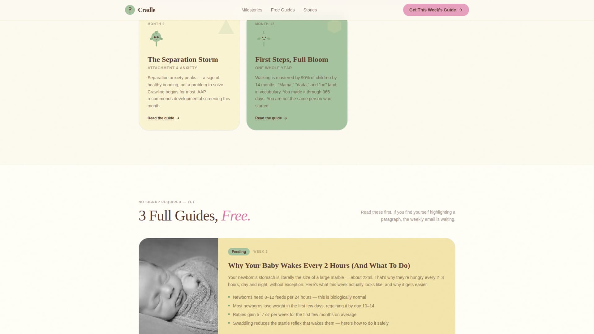 Infant (0-1) Products & Specialist Professional Website Template