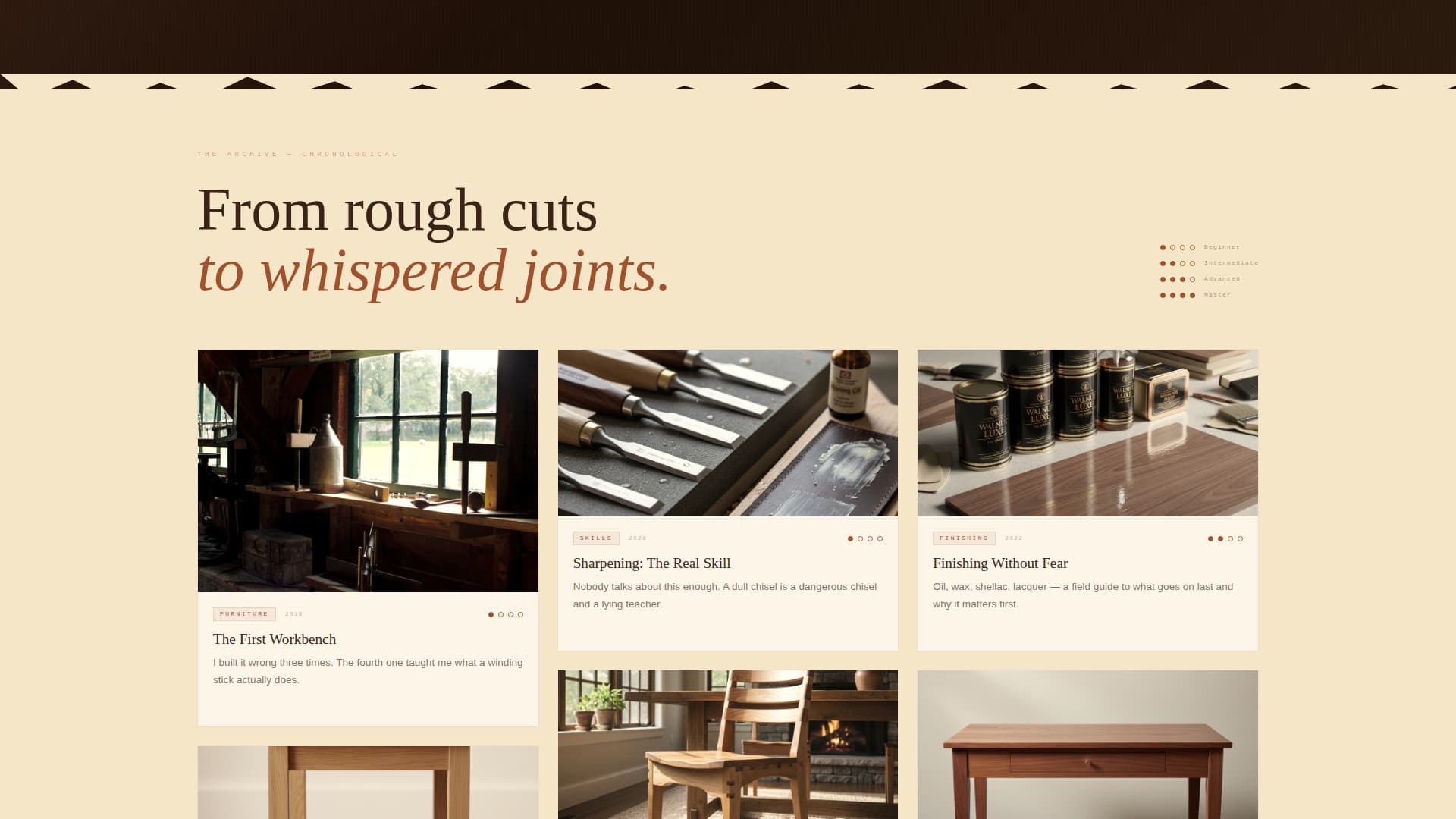 Grain - Rustic Woodworking Landing Page Template