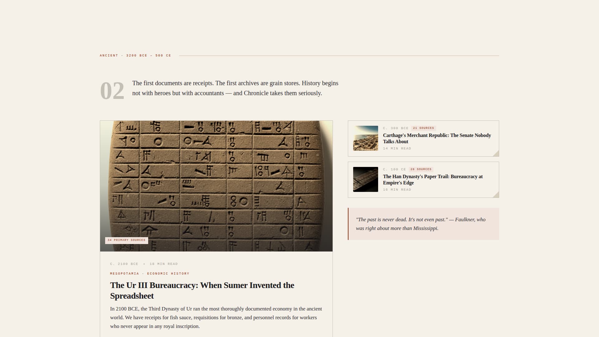 History & Culture Blog Portfolio Website Template