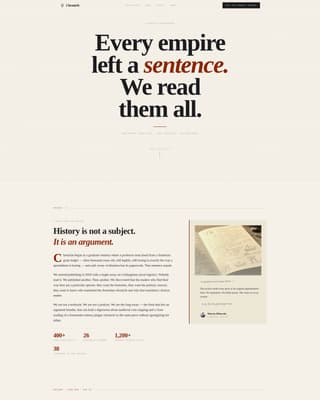 History & Culture Blog Portfolio Website Template