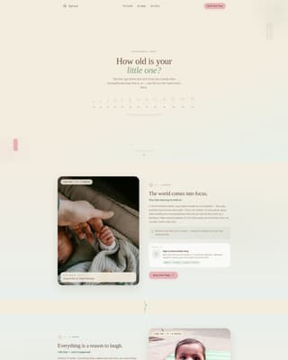 Infant (0-1) Products & Advanced Professional Website Template