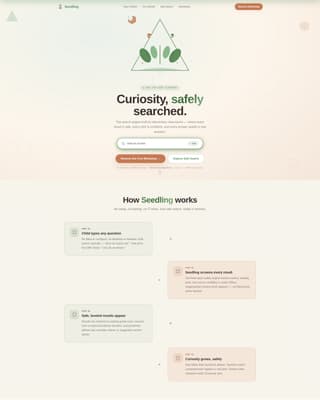 KidFriendly - Premium Search Landing Page Template