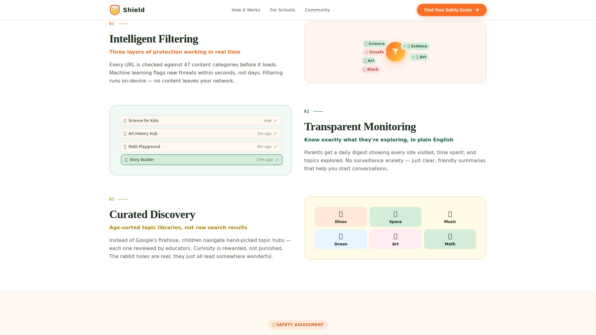 Kids Online Safety & Tech Specialist Education Website Template