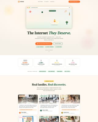 Kids Online Safety & Tech Specialist Education Website Template