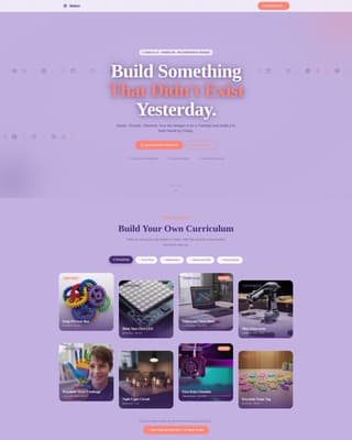 Maker - Playful STEM Landing Page Template