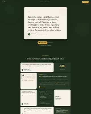 Grove - Thriving AI Builders Landing Page Template