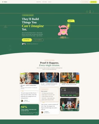 Kids 3D Printing & Maker Professional Website Template