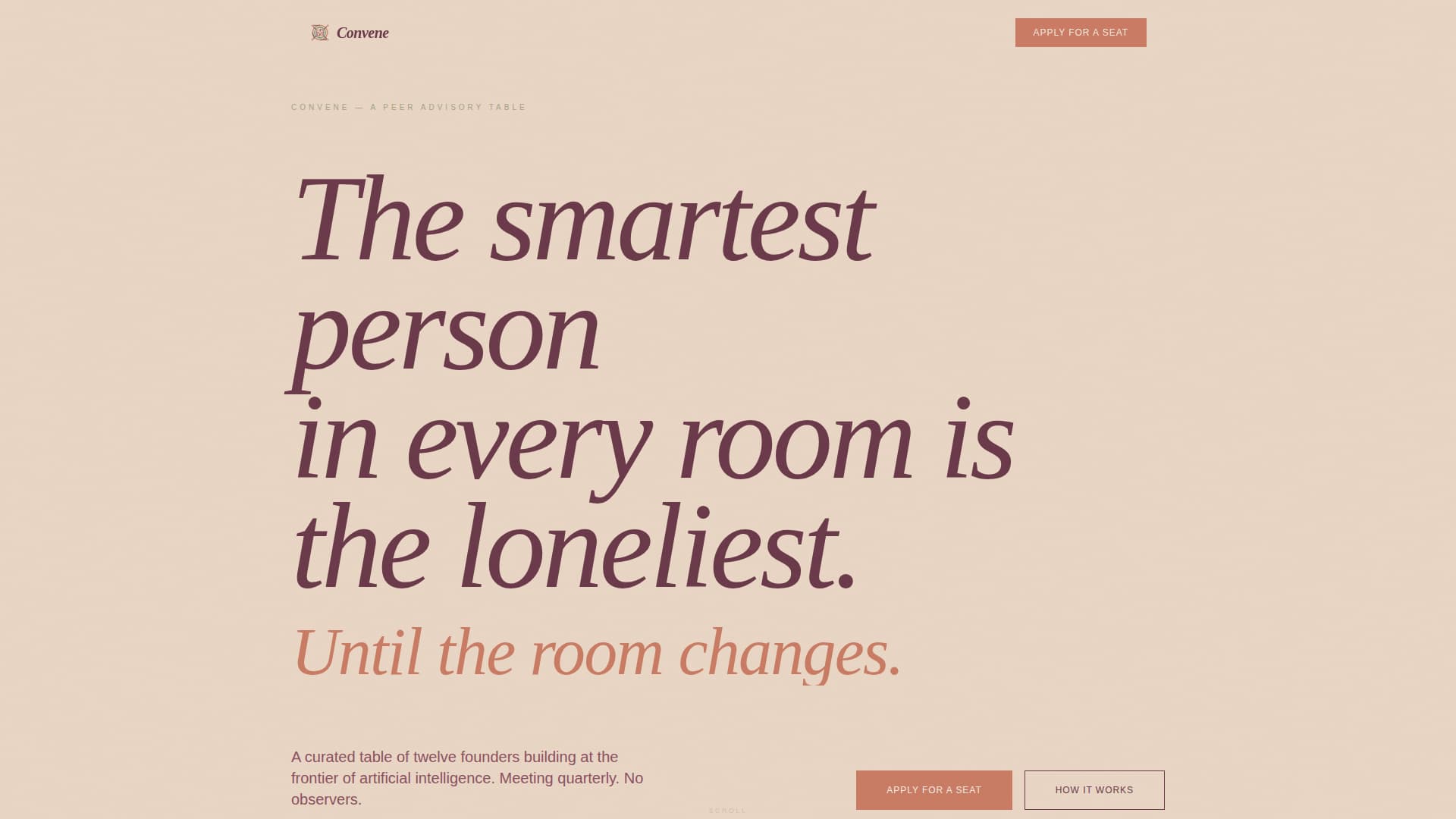 Convene - Elite Aifounders Landing Page Template