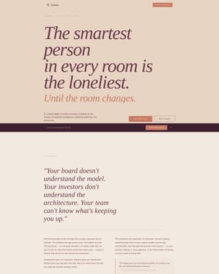 Convene - Elite AI Founders Landing Page Template