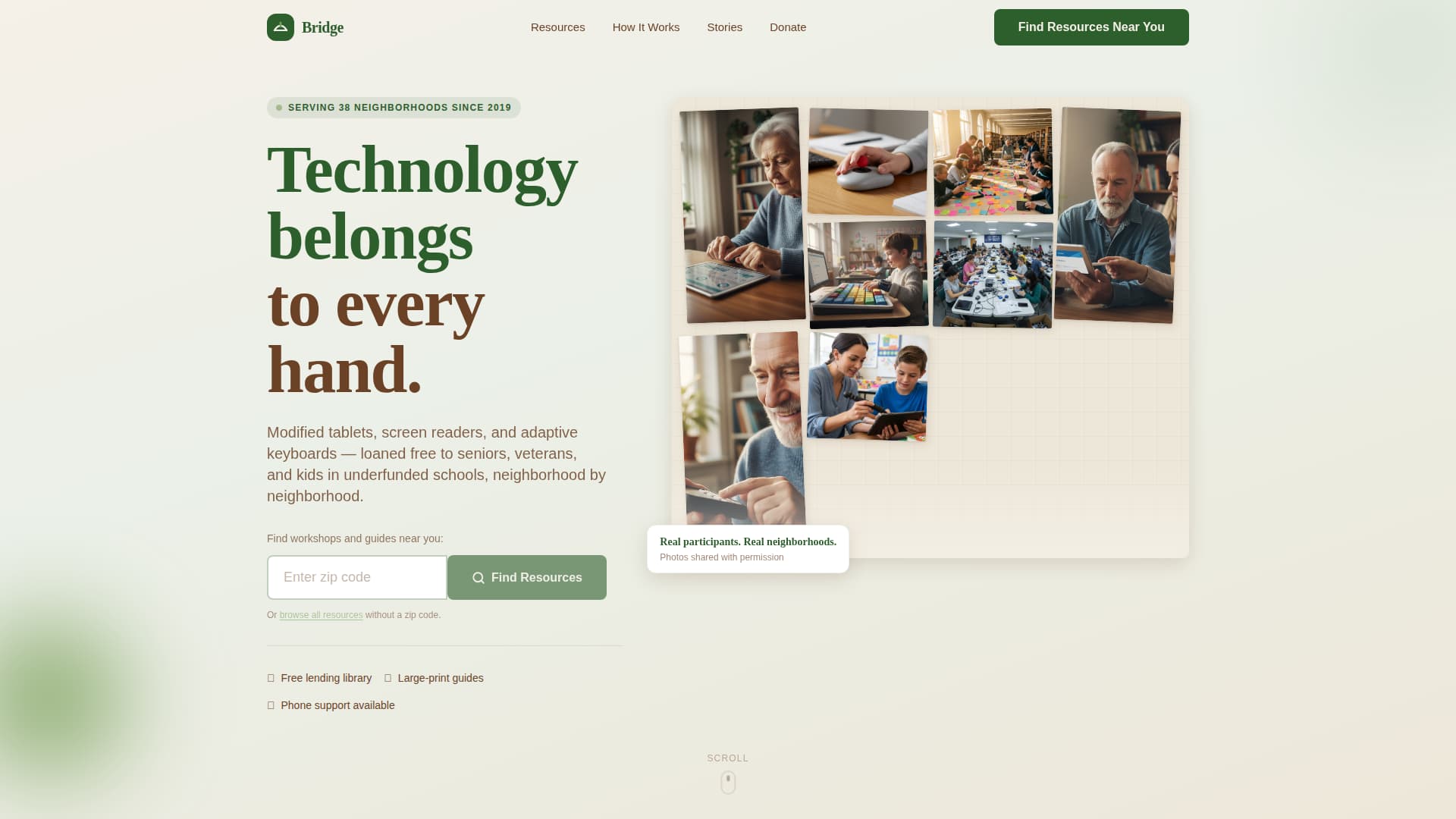 Bridge - Empowering Accessibility Landing Page Template