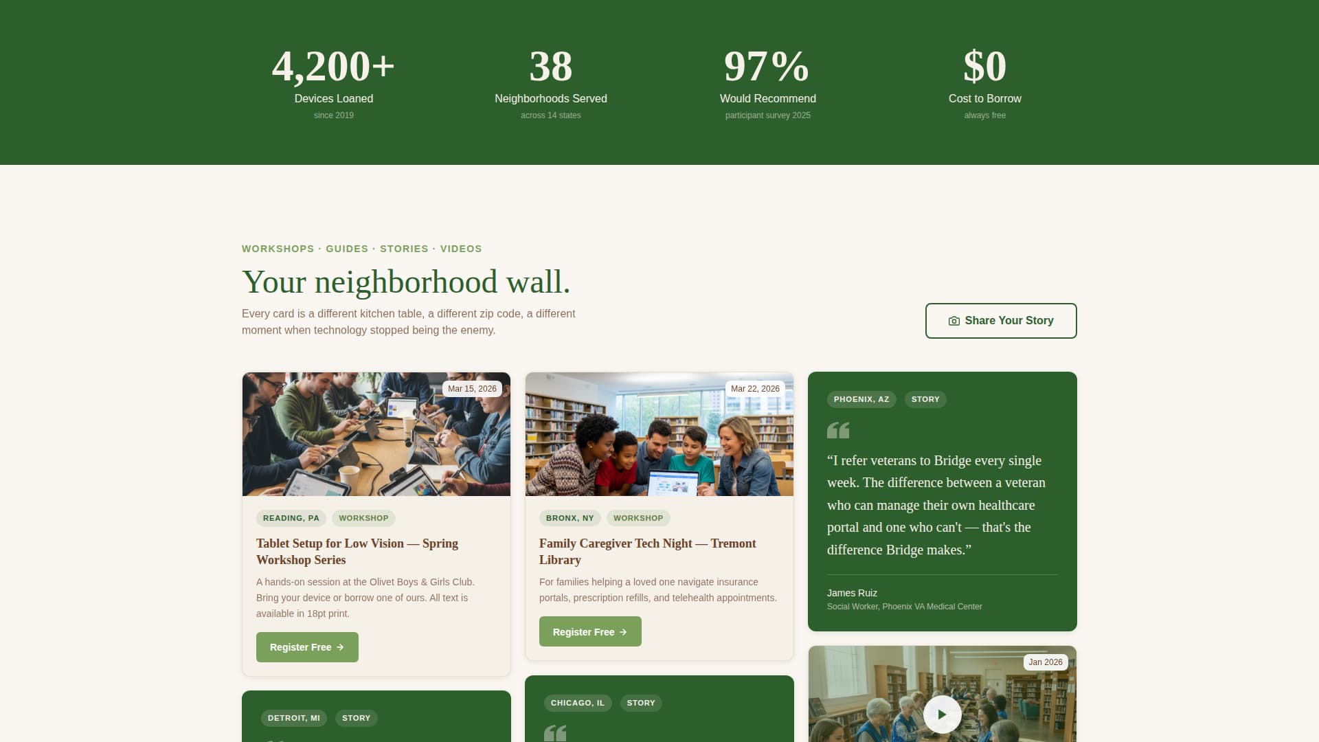 Bridge - Empowering Accessibility Landing Page Template