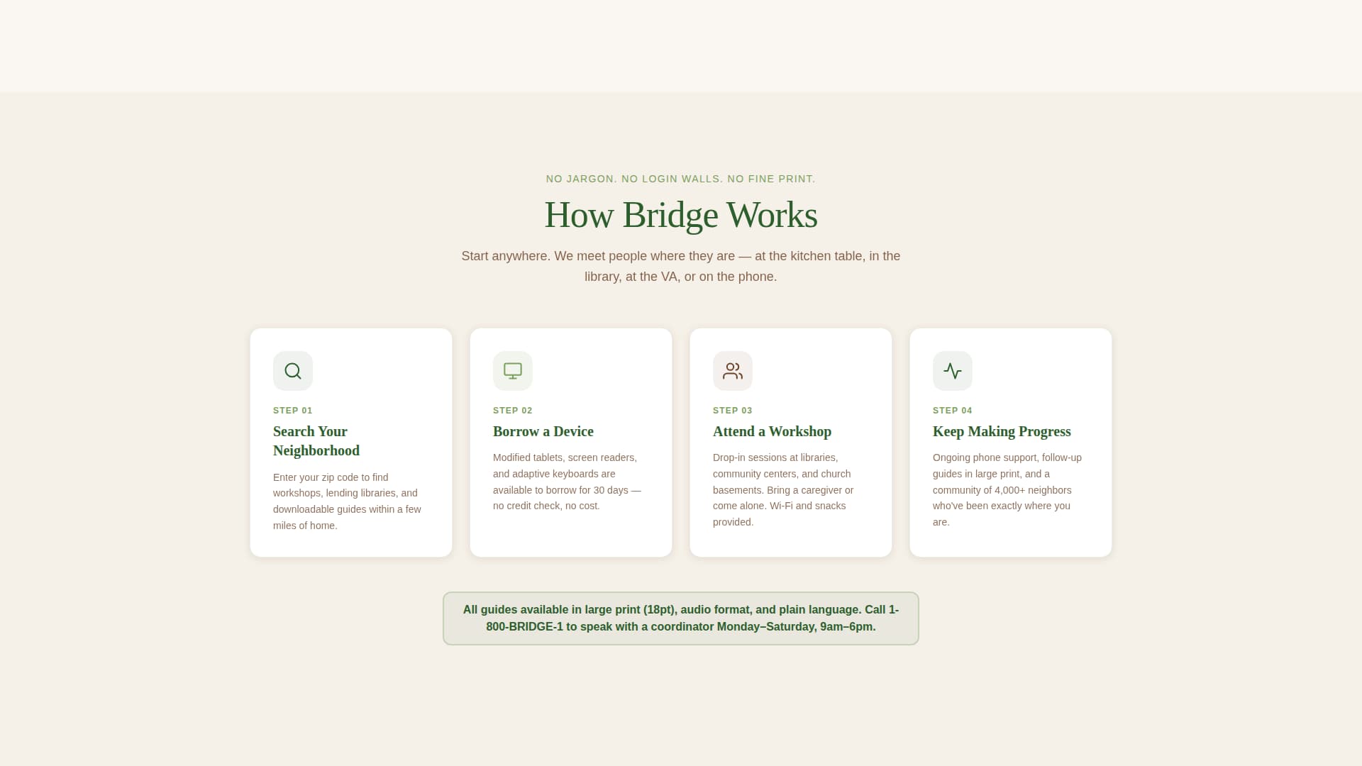 Bridge - Empowering Accessibility Landing Page Template