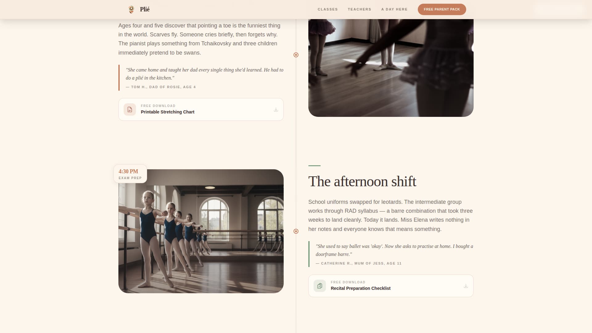 Kids Ballet Professional Website Template