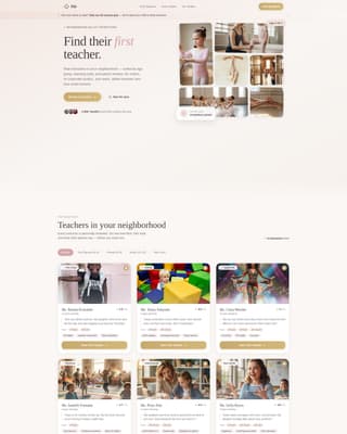 Kids Ballet Directory Website Template