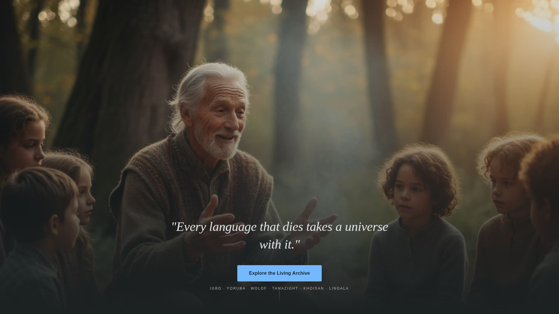 Tongue - Vibrant Languagepreservation Landing Page Template