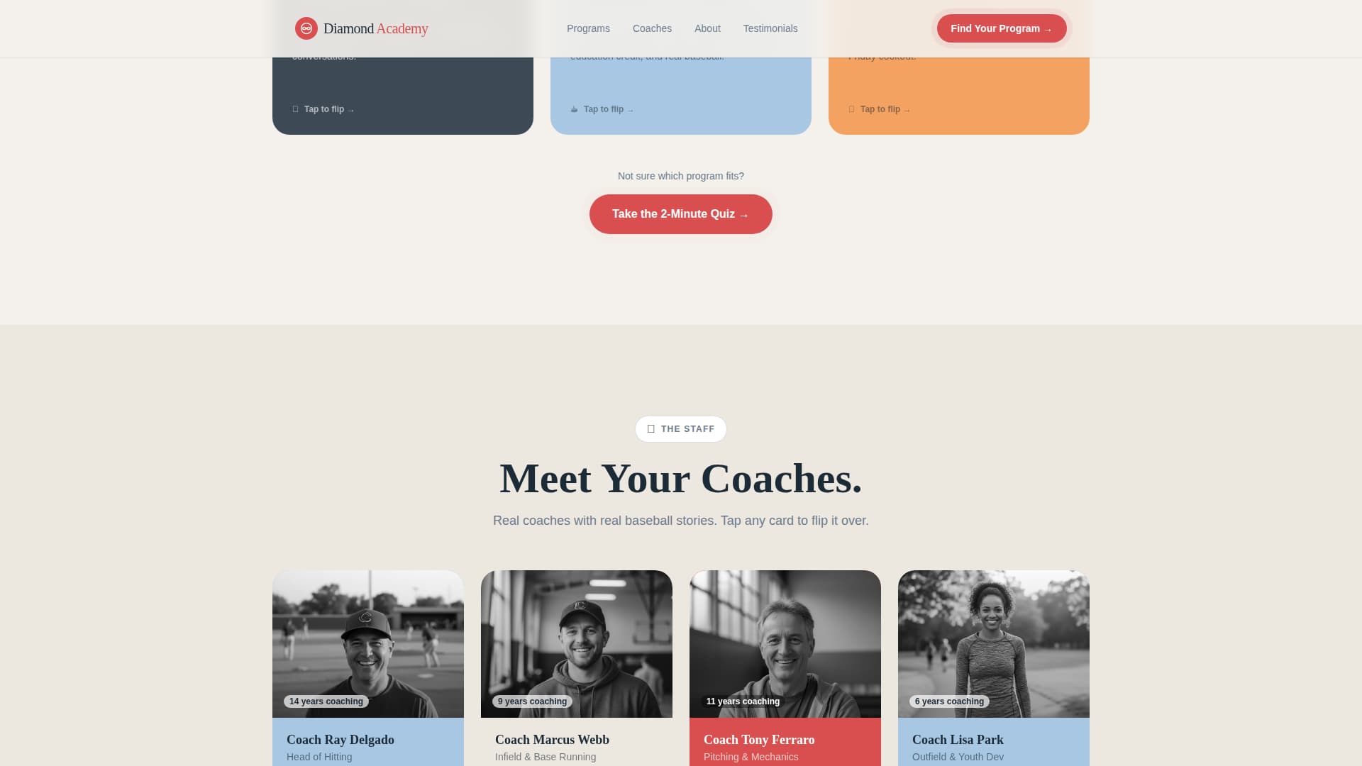 Kids Baseball Reviews Website Template
