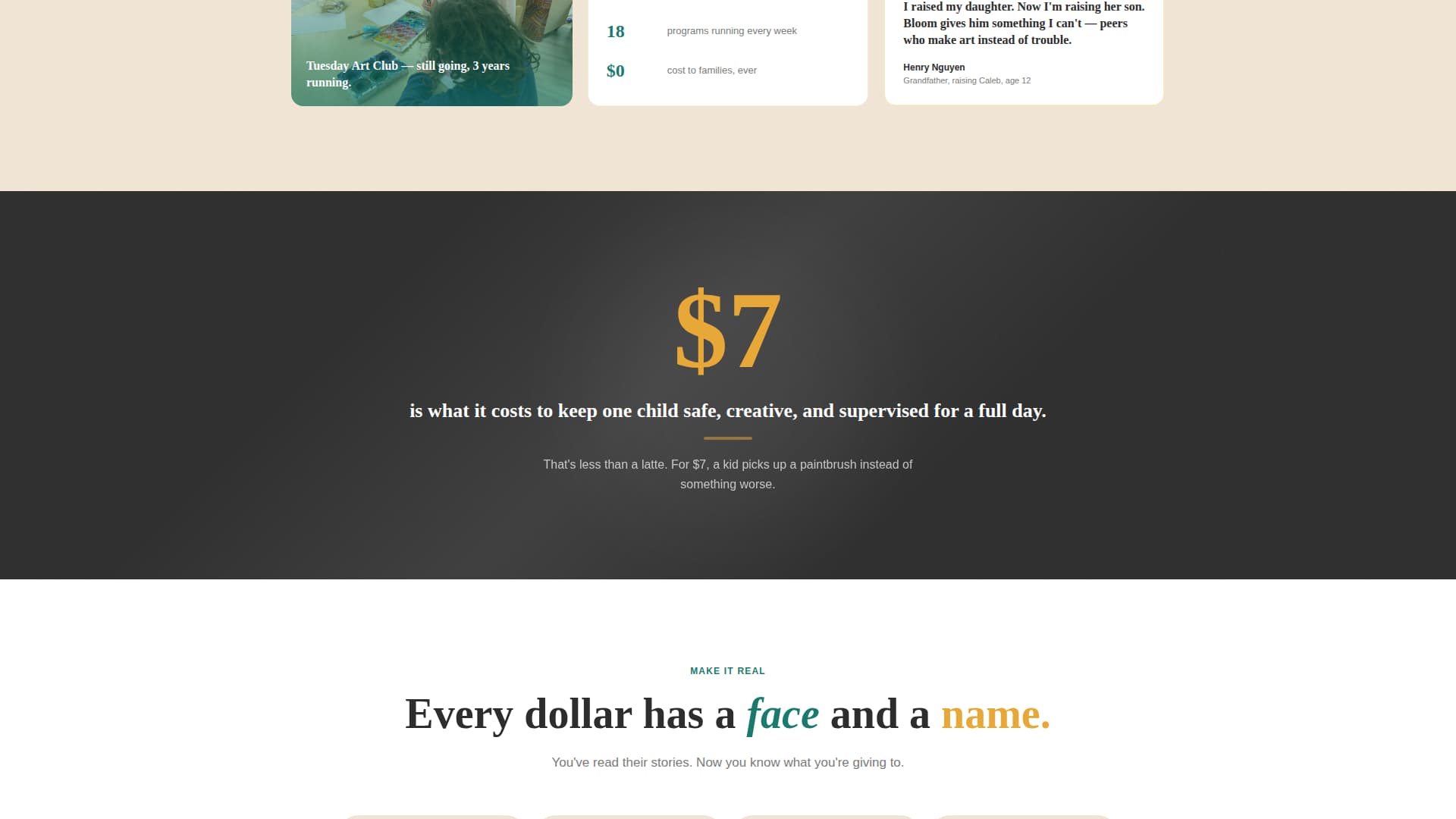 Bloom - Heartfelt Afterschool Landing Page Template