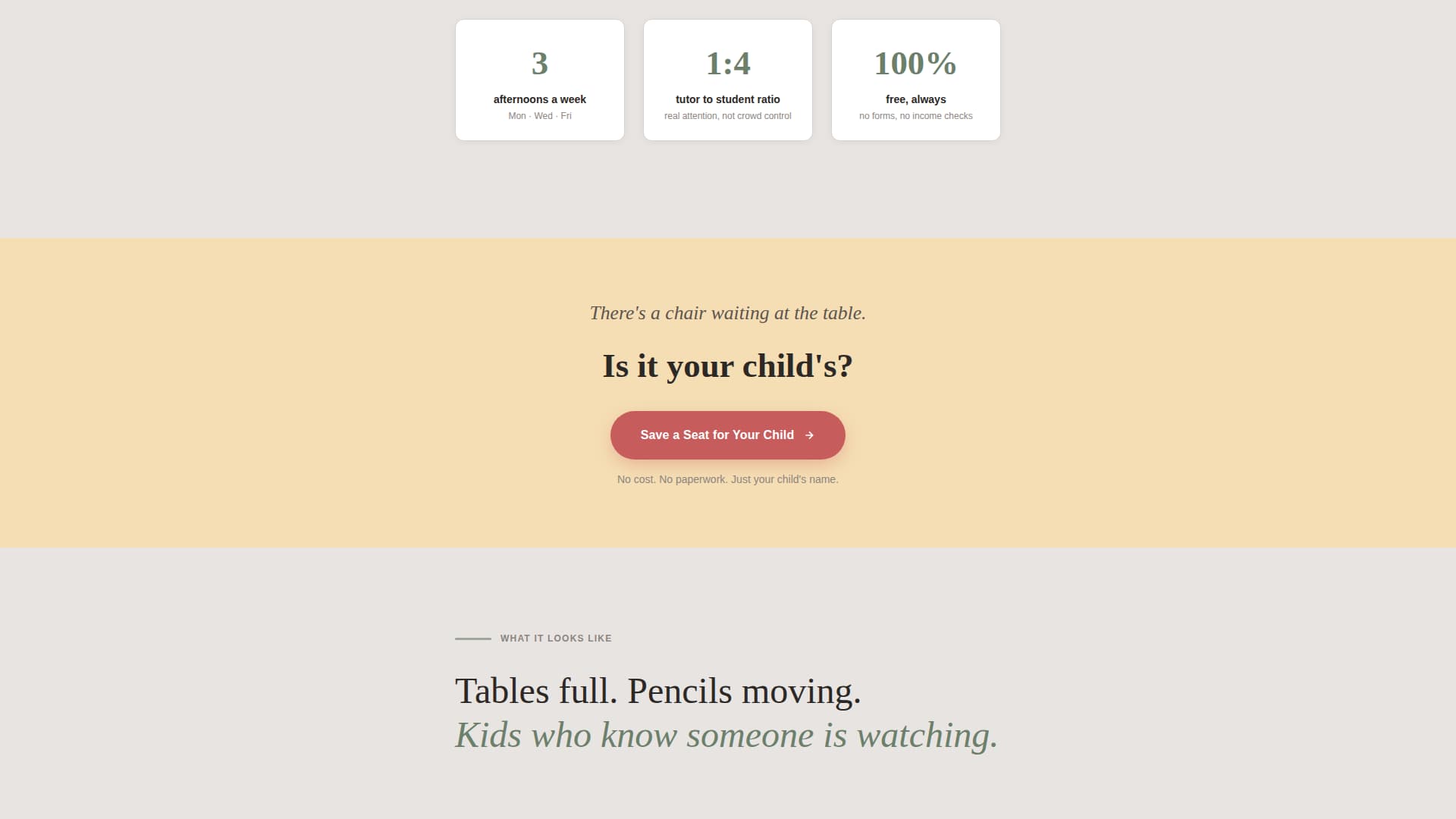 Uplift - Heartfelt Tutoring Landing Page Template