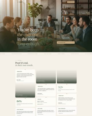 Gather - Restorative Agencyowners Landing Page Template