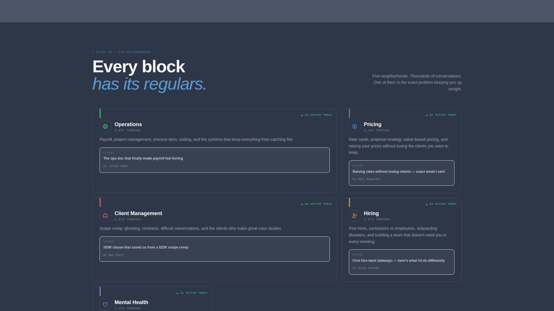 Townhall - Thriving Agency Landing Page Template
