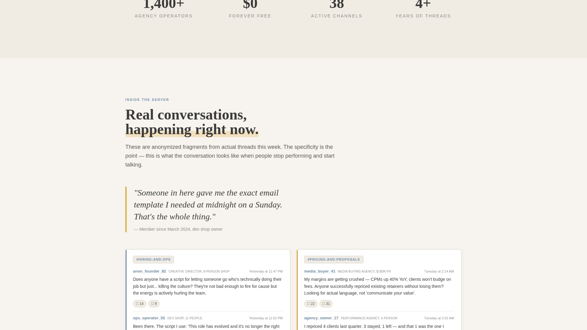 Guild - Authentic Agencyowners Landing Page Template