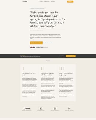 Guild - Authentic Agency Owners Landing Page Template