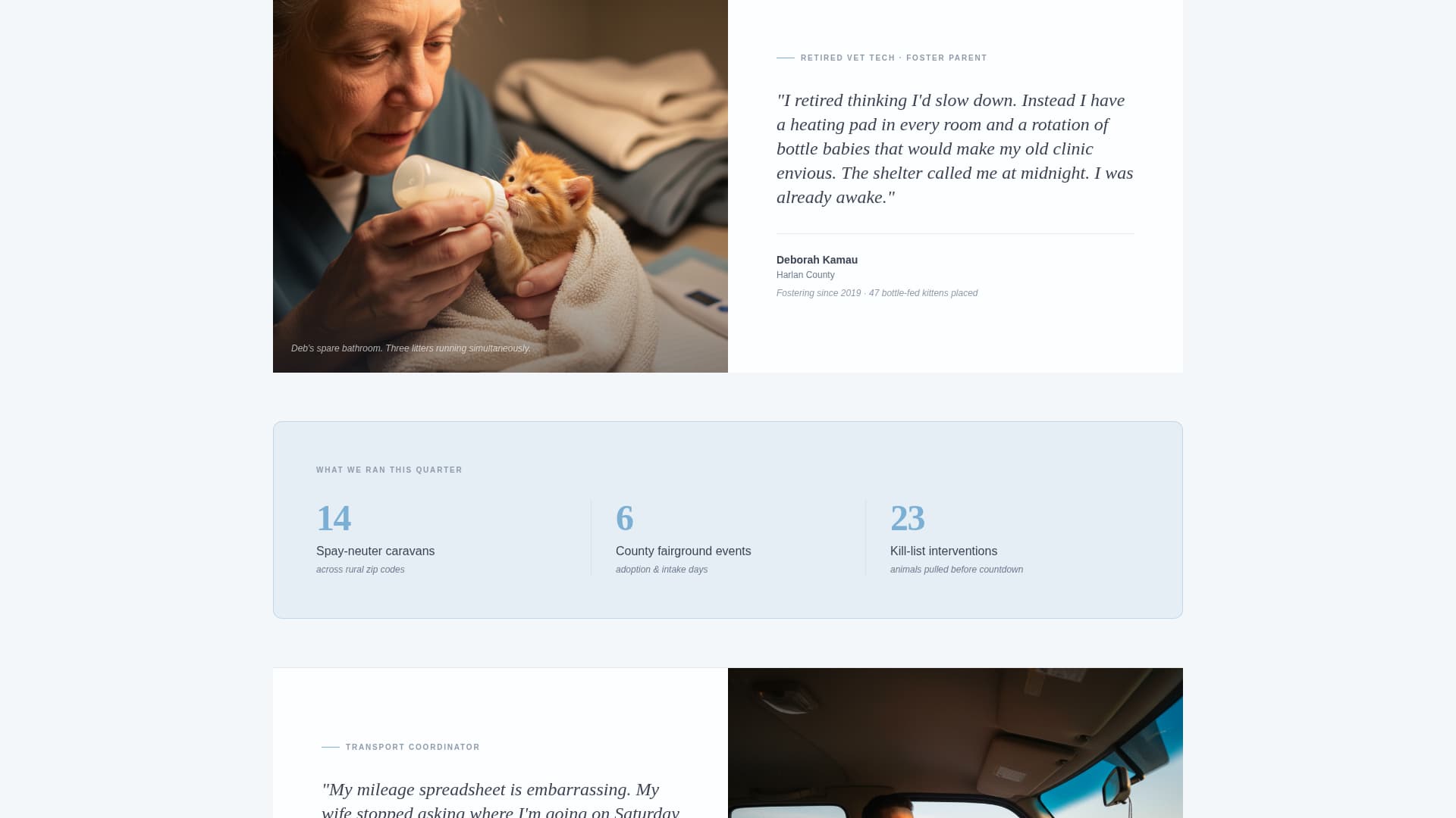 Shelter - Heartfelt Animalrights Landing Page Template