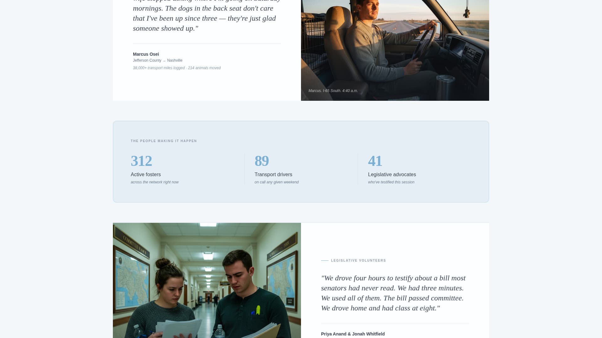 Shelter - Heartfelt Animalrights Landing Page Template