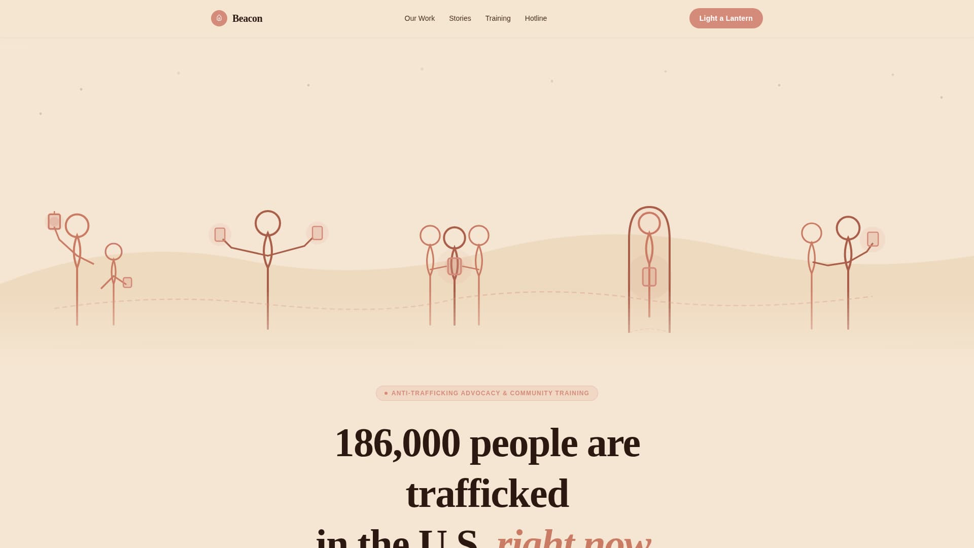 Beacon - Powerful Antitrafficking Landing Page Template