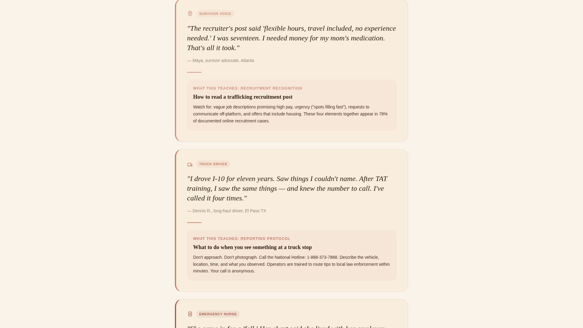 Beacon - Powerful Antitrafficking Landing Page Template