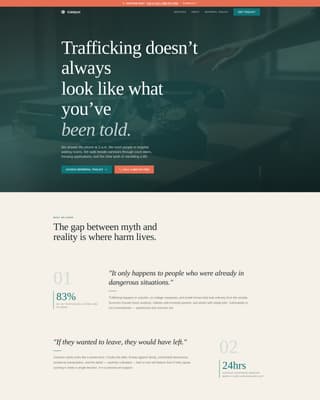 Catalyst - Powerful Nonprofit Landing Page Template