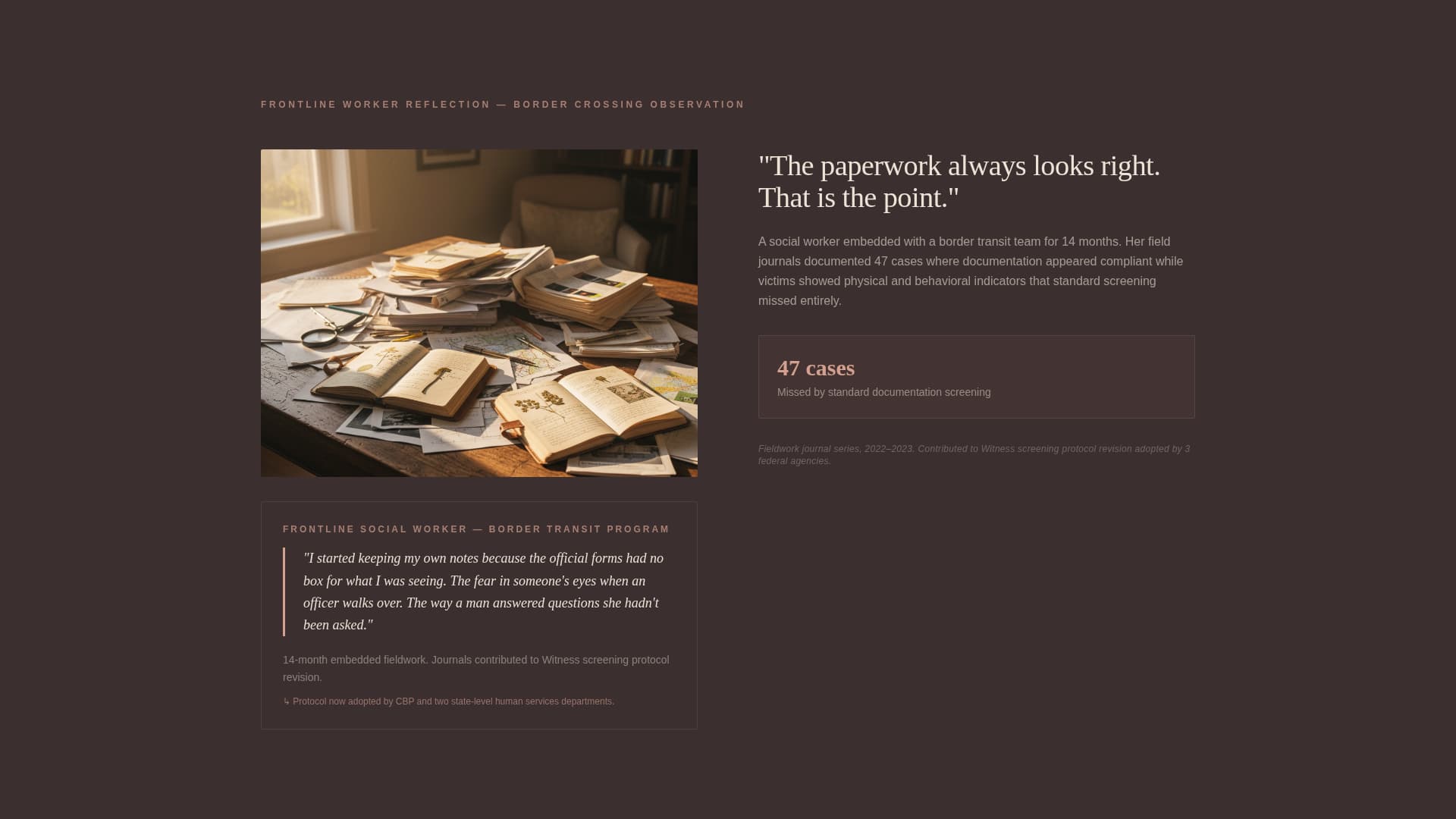 Witness - Compelling Antitrafficking Landing Page Template