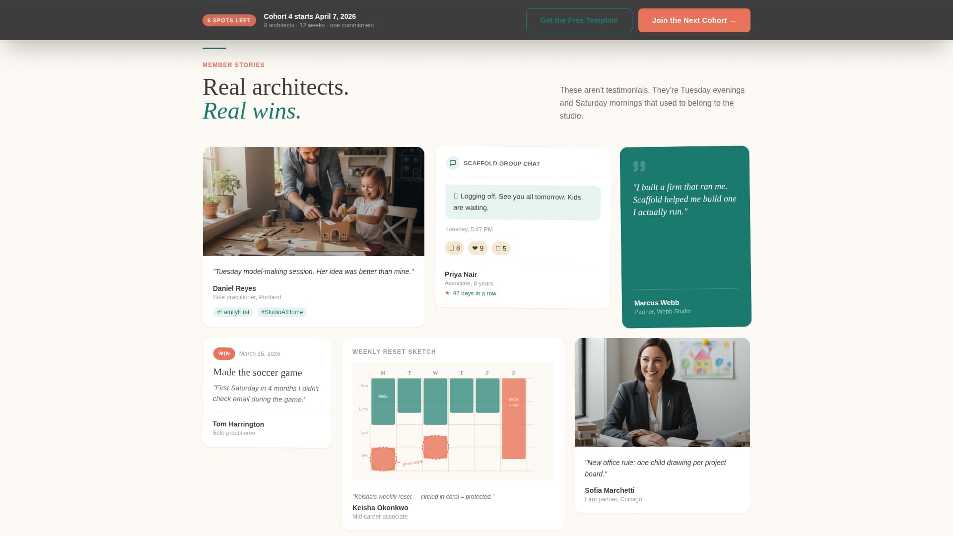 Scaffold - Purposeful Architects Landing Page Template