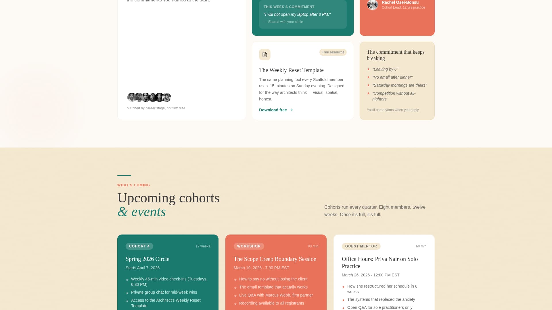 Scaffold - Purposeful Architects Landing Page Template